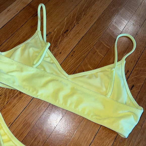 La Hearts Neon Yellow Two-Piece Bikini - Picture 3 of 6